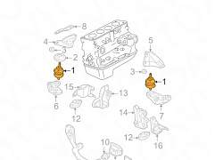 Опора двигателя Volkswagen golf 4, bora, Skoda, дв - Фото #4