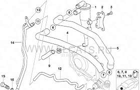 Патрубки системы вентиляции BMW X5 М62 (4.4 - 4.6) - Фото #1