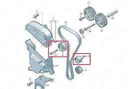 Ролик натяжной 1.6 cwva Фольксваген Шкода - Фото #3