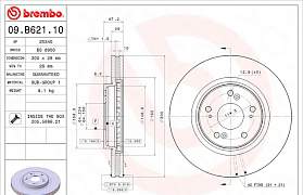 Новые передние тормозные диски Brembo 300х28 - Фото #1