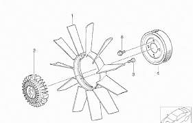 Вискомуфта и крыльчатка (лопасти) на Бмв м54 - Фото #1