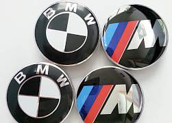 Колпачки на диски BMW черно белые и BMW M 68 мм - Фото #2