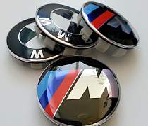 Колпачки на диски BMW черно белые и BMW M 68 мм - Фото #4