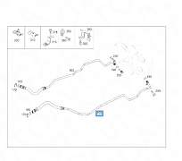 Маслопровод коробки A2042701327 глк204 GLK204 - Фото #2