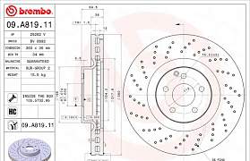 Передние тормозные диски SL(W230) и S(W221) AMG - Фото #1