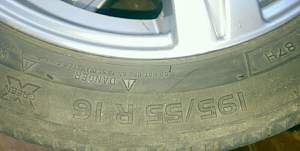 Шины Michelin 195x55x16 на дисках Sad r16/5x112/50 - Фото #5