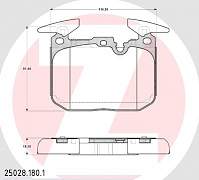 Колодки пер BMW F20/F21/F22/F30/F31/F32/F33/F34 - Фото #5
