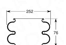 Пневматическая рессора Firestone W01 095 0009 - Фото #1