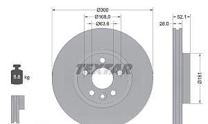 Диски тормозные перед nibk rn1516 на Mazda CX-5 - Фото #2