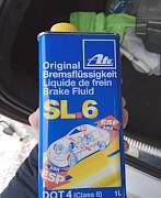 Тормозная жидкость DOT4 Ate Brake Fluid SL.6 1 л - Фото #1