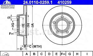 Тормозные диски 4B0 615 601 на Audi A6C5 - Фото #2