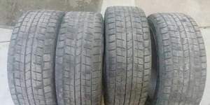 Комплект Dunlop Studless 215/55 r17 пробег 100 км - Фото #1