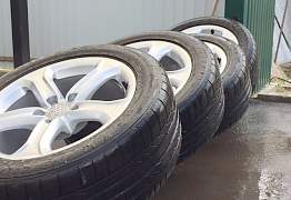 Audi диски R17 на летней резине Bridgestone - Фото #4