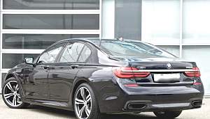 Насадки на глушитель BMW 7 G11, G12 М-пакет чёрные - Фото #5