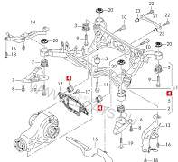 Вставки в сайлентблок дифференциала Audi Quattro - Фото #4