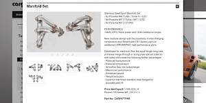Cargraphic 997 mk 1 turbo коллектор Porsche 911 - Фото #3