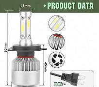 Лампы светодиодные LED H4 6000k - Фото #1