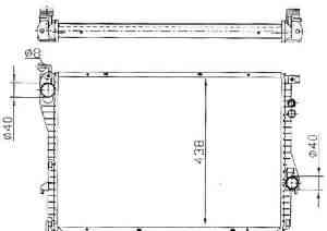 E38 (E39 94) радиатор охлажден (см. каталог) - Фото #1