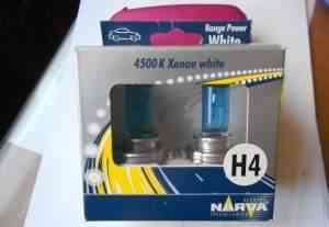 Новые Narva Range Power 4500 k Xenon white H4 12V - Фото #1