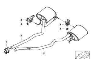 Глушители для BMW X5 e53 - Фото #1