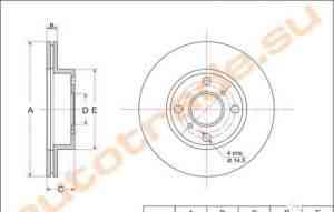 Тормозные диски Toyota 43512-12370 - Фото #1